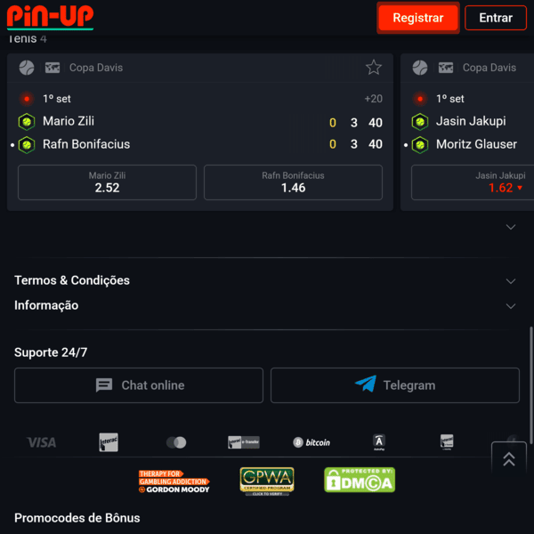 Pin-Up Footer and Support
